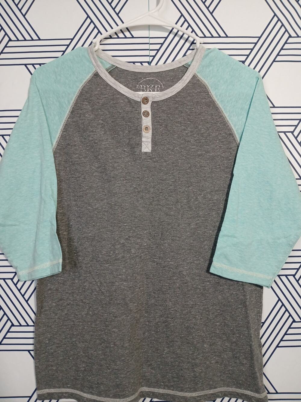 Y2K Casual Basic Indie Sleaze Layering Top BKE Henley